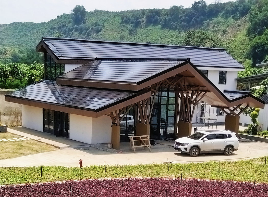 Aesthetic view of Heliu solar tiles